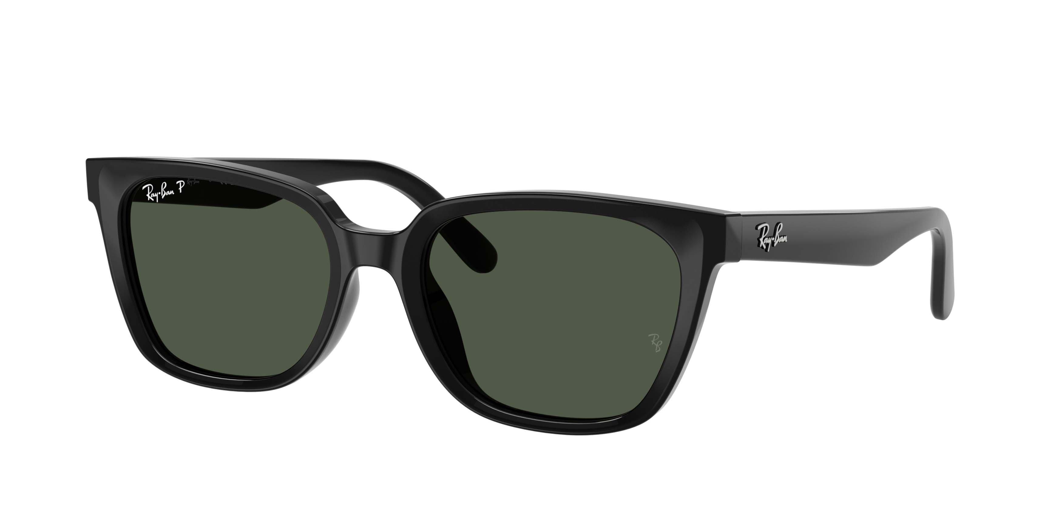 Ray-Ban RB2243D Dark Green Polarized Sunglasses - Black - BLACK/GREEN
